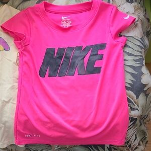 Nike Kids Bright Pink Short Sleeve Tee
